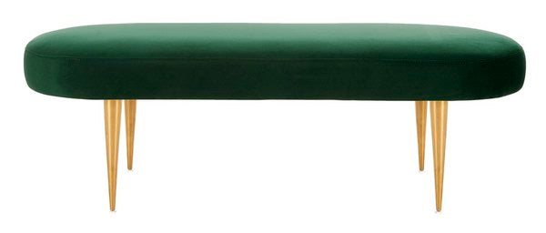 Safavieh Corinne Velvet Oval Bench