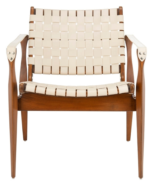 Safavieh Dilan Leather Safari Chair